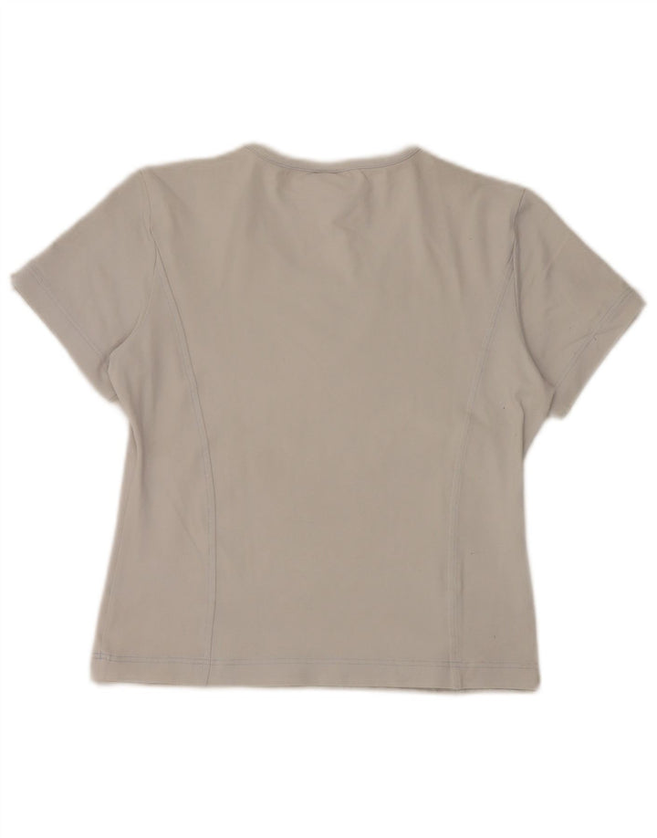 Adidas - Camiseta para mujer (talla 40), color gris medio, poliamida