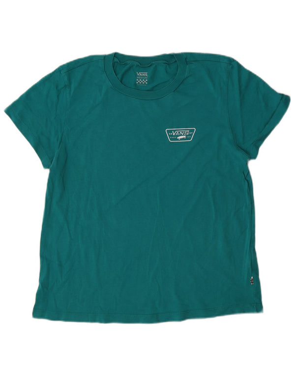 Vans Camiseta gráfica para mujer Top UK 12 Algodón verde medio
