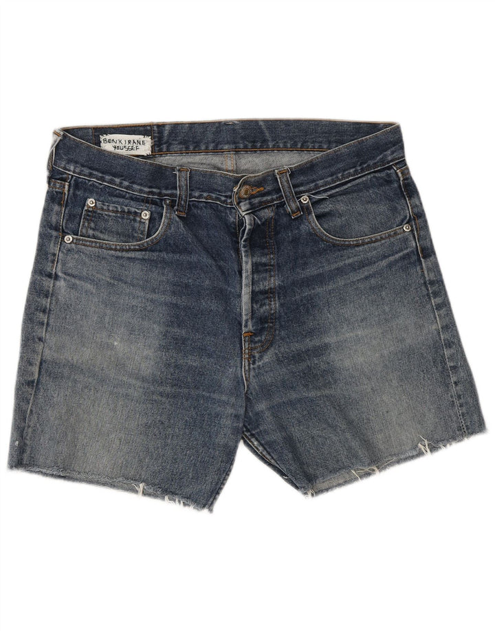 LEVI'S Mens 501 pantalones cortos de mezclilla W34 algodón azul grande