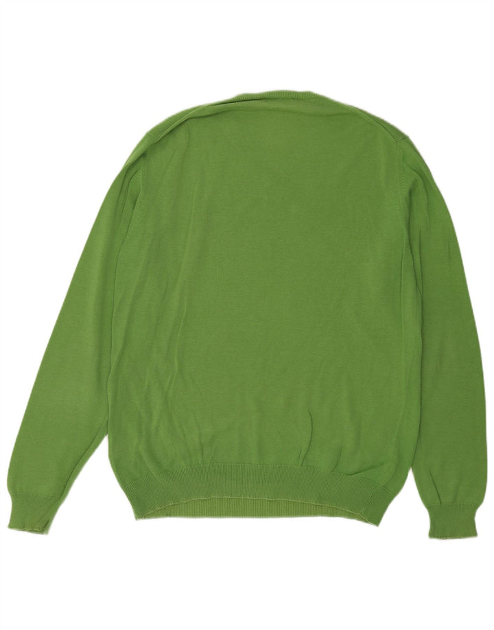 Kappa Hombre Jersey Con Cuello En V Jersey Grande Verde Algodón