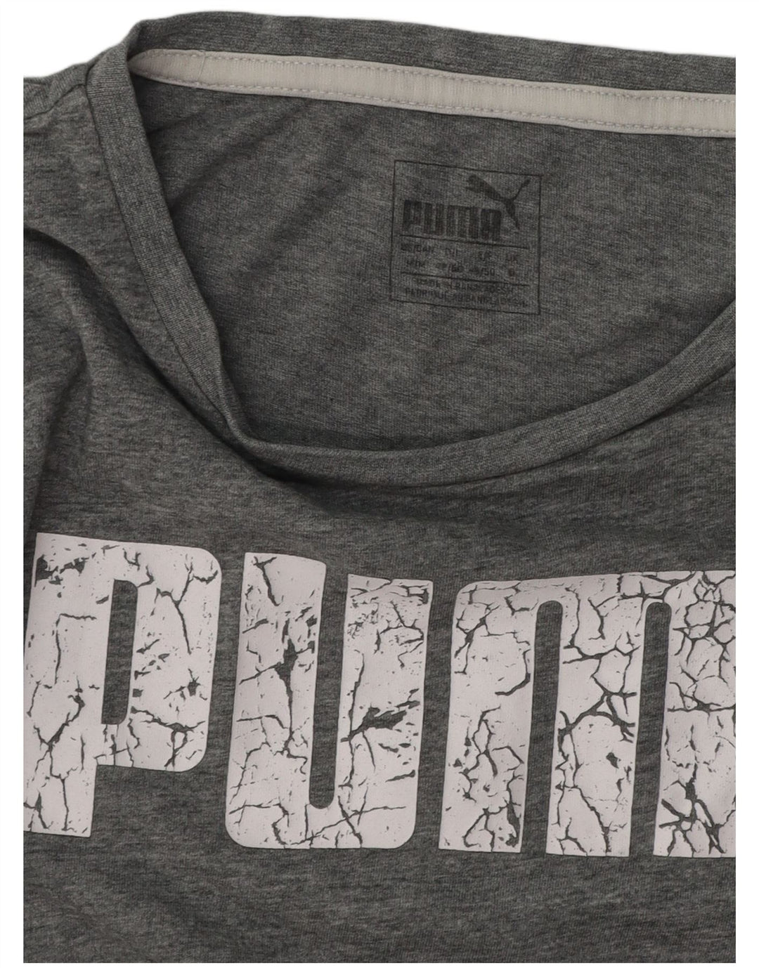 PUMA Camiseta gráfica para hombre Top gris medio