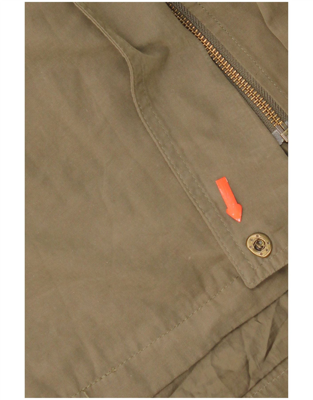 Oasis Chaqueta Parka con Capucha para Mujer UK 10 Small Caqui Poliéster