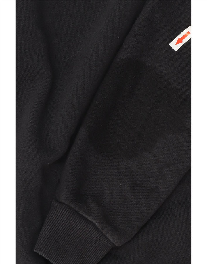 ADIDAS Chaqueta superior de chándal para hombre UK 42/44 Algodón color block mediano negro