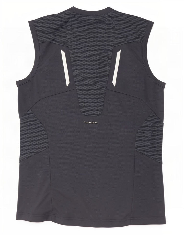 Adidas Mens Clima 365 Chaleco Top Pequeño Gris Colorblock Poliéster