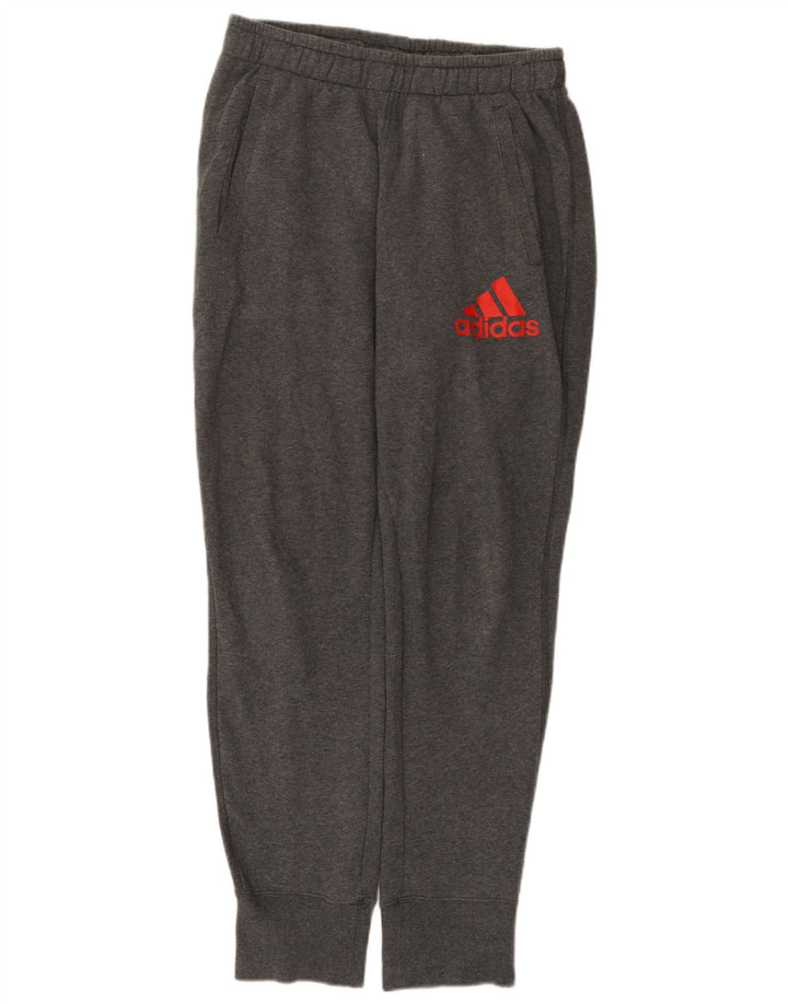Adidas Hombre Pantalones De Chándal Joggers Gris Medio Algodón