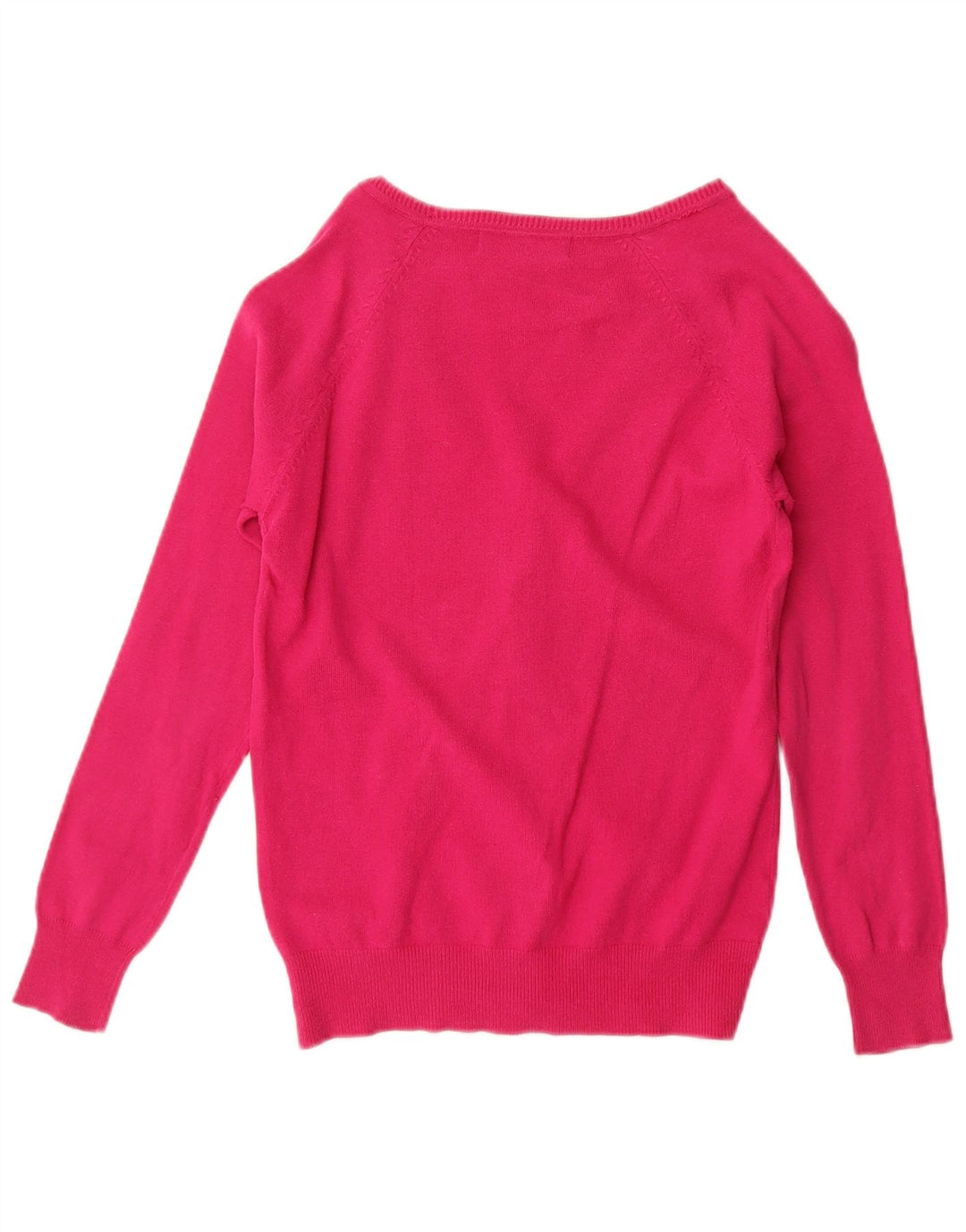 Zara Mujer Cárdigan Suéter UK 12 Medio Rosa