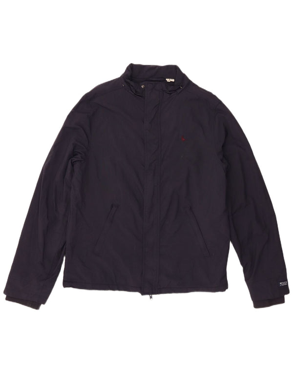 Jack Wills Chaqueta cortavientos para hombre UK 42 XL Nylon azul marino