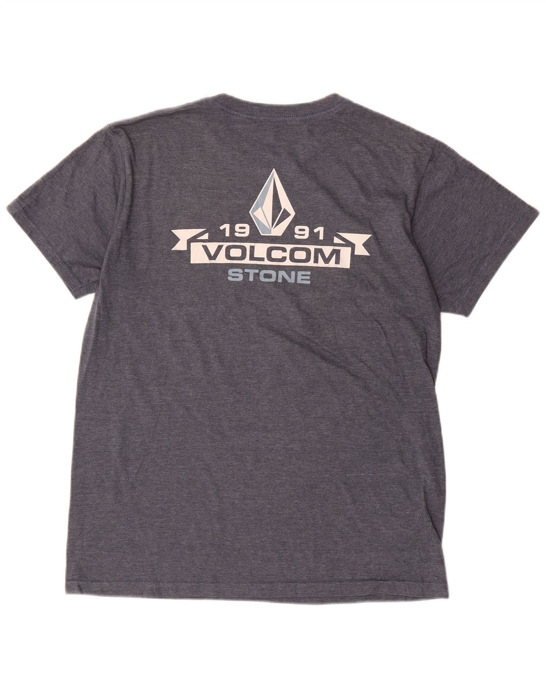 Volcom Camiseta gráfica para hombre Top Medium Azul marino Algodón