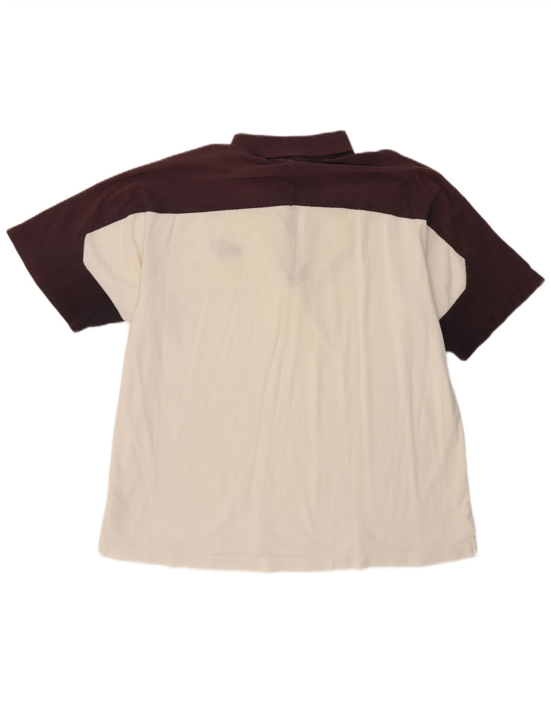 PUMA Polo para hombre XL Blanco Colorblock Algodón