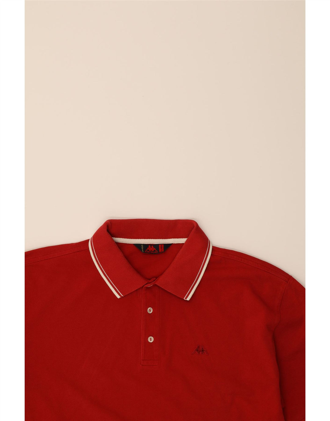 KAPPA Mens Polo Shirt 2XL Red Cotton Vintage Kappa and Second-Hand Kappa from Messina Hembry 