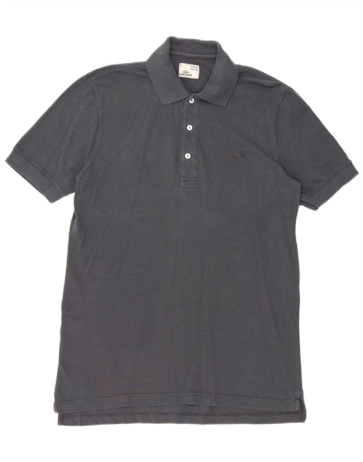 LACOSTE Polo para hombre talla 3 pequeño algodón azul marino