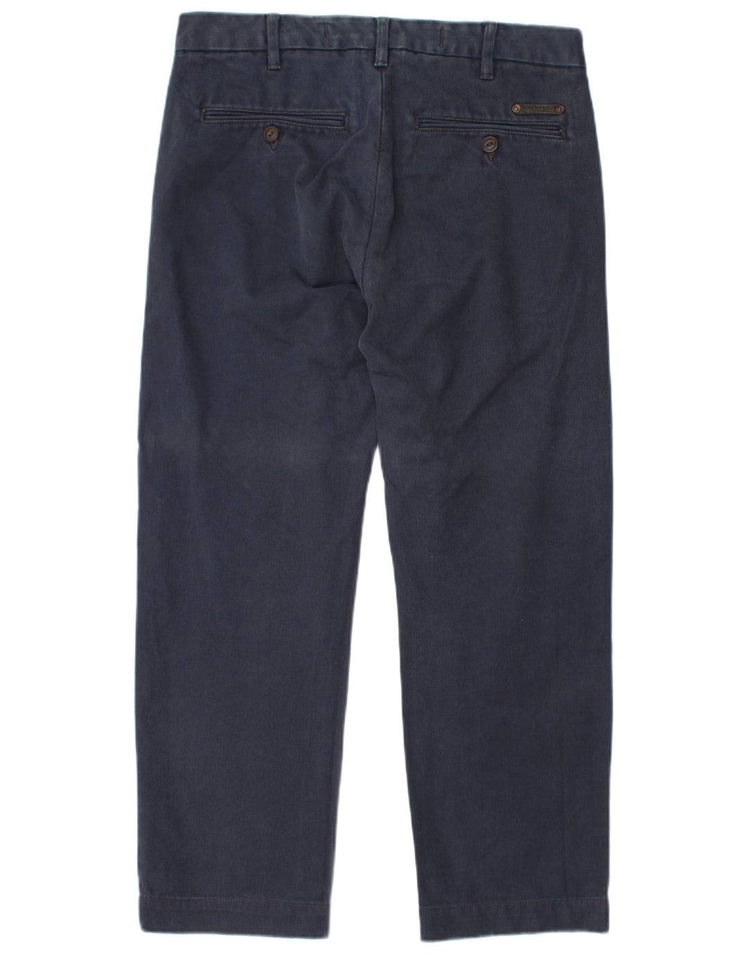 MARLBORO CLASSICS Pantalón chino recto para hombre W33 L28 Algodón azul marino