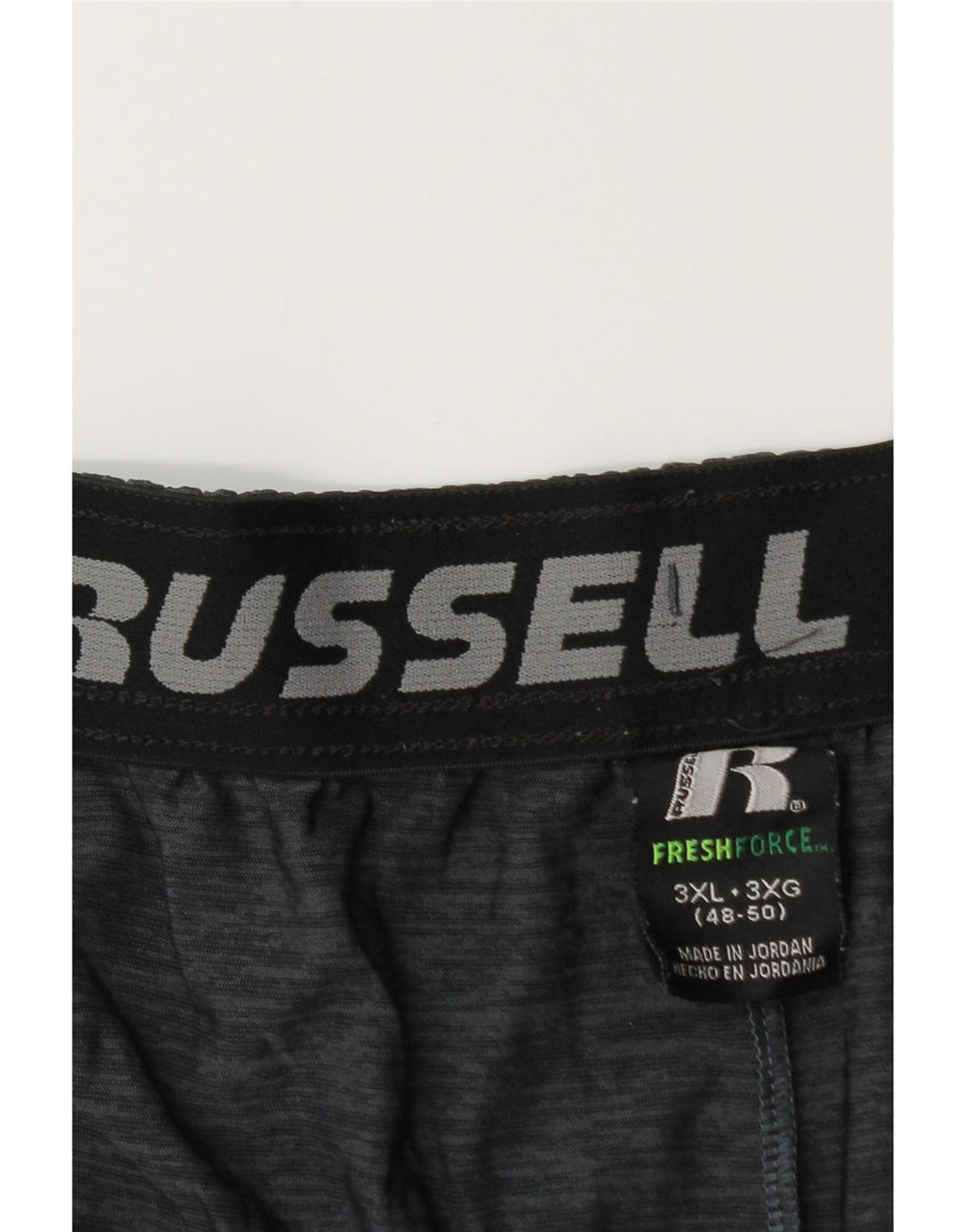 RUSSELL ATHLETIC Pantalones cortos deportivos Dri-Power para hombre 3XL Azul marino Colorblock