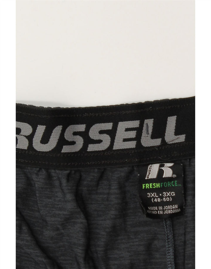 RUSSELL ATHLETIC Pantalones cortos deportivos Dri-Power para hombre 3XL Azul marino Colorblock