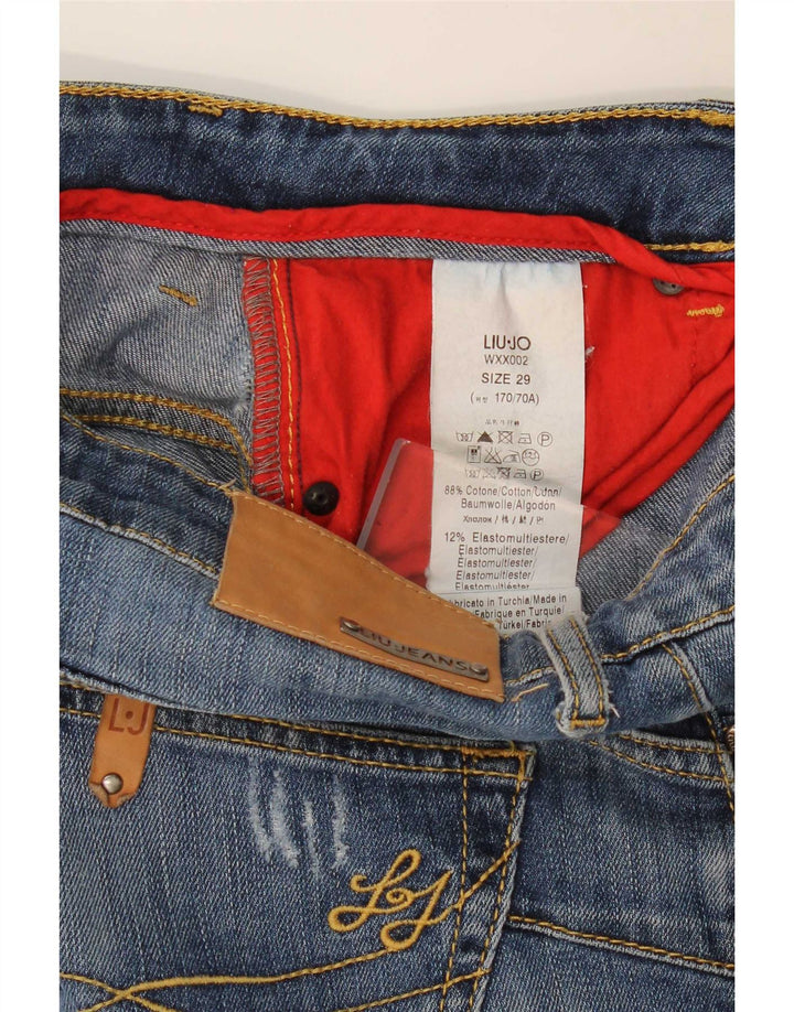 Jeans Ajustados Desgastados Mujer Liu Jo W29 L31 Algodón Azul