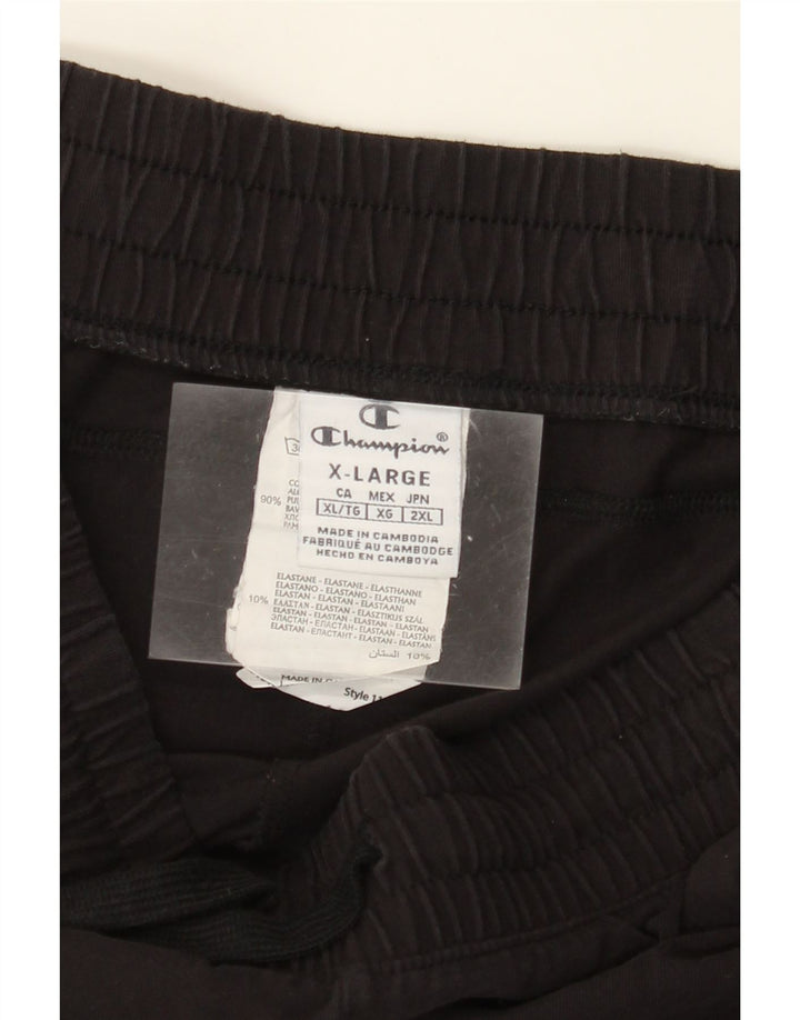 CHAMPION Pantalones Capri de Chándal para Mujer UK 18 XL Algodón Negro