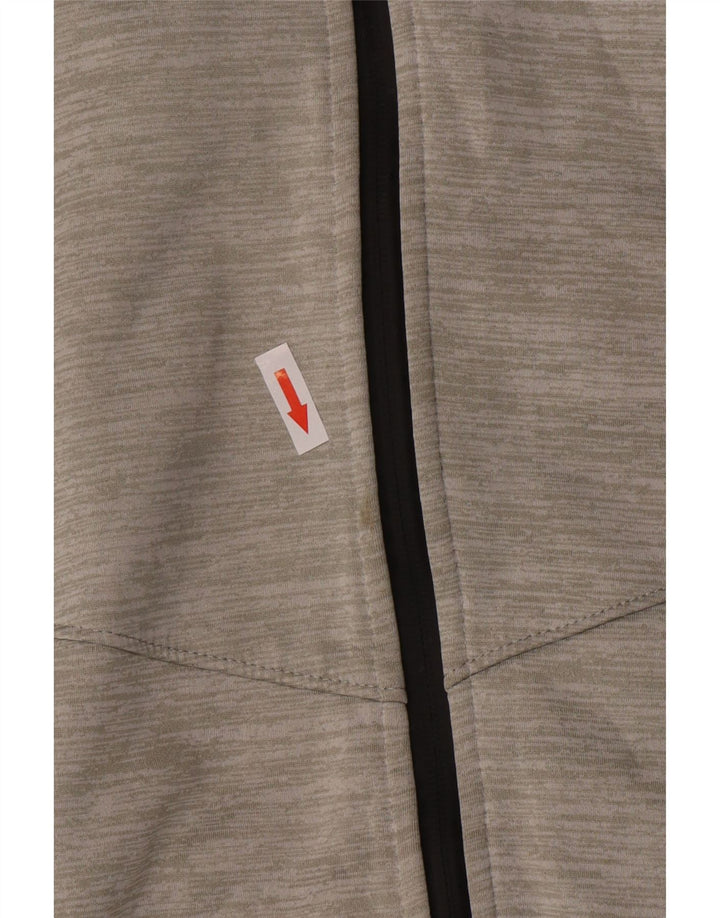 Superdry Suéter con capucha y cremallera para mujer Reino Unido 40 Poliéster a rayas gris medio