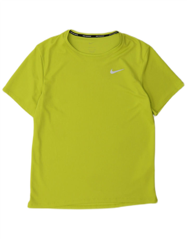 Camiseta Nike Dri Fit para hombre Top Small Verde Poliéster