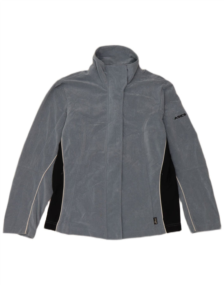 Asics - Chaqueta de chándal para mujer, talla 40, color azul medio