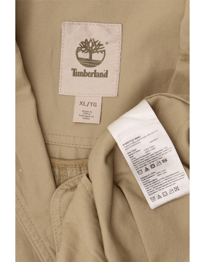 Timberland Chaqueta tipo blazer de 3 botones para hombre UK 42 XL Algodón beige
