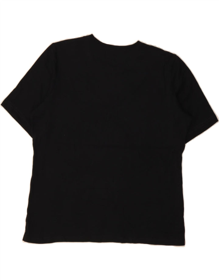 L.L.BEAN Womens T-Shirt Top UK 14 Medium Black Vintage L.L.Bean and Second-Hand L.L.Bean from Messina Hembry 