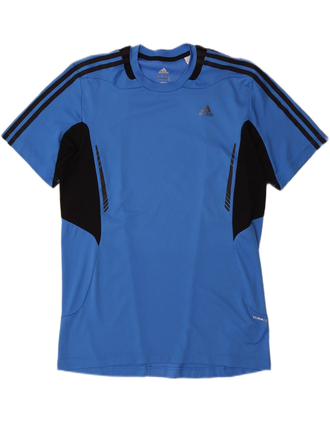 ADIDAS Camiseta Climacool para hombre Top Azul medio Colorblock Poliéster