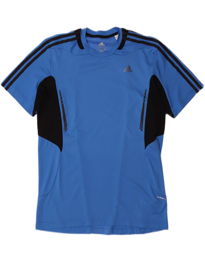 ADIDAS Camiseta Climacool para hombre Top Azul medio Colorblock Poliéster