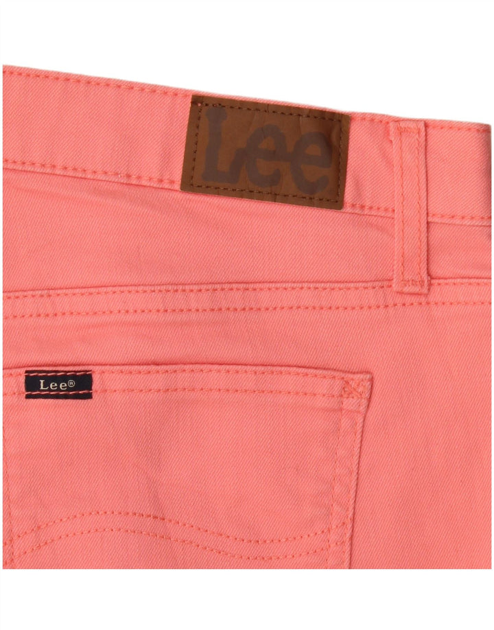 Lee Shorts De Mezclilla De Talle Medio Y Corte Regular para Mujer W34 Grande Rosa