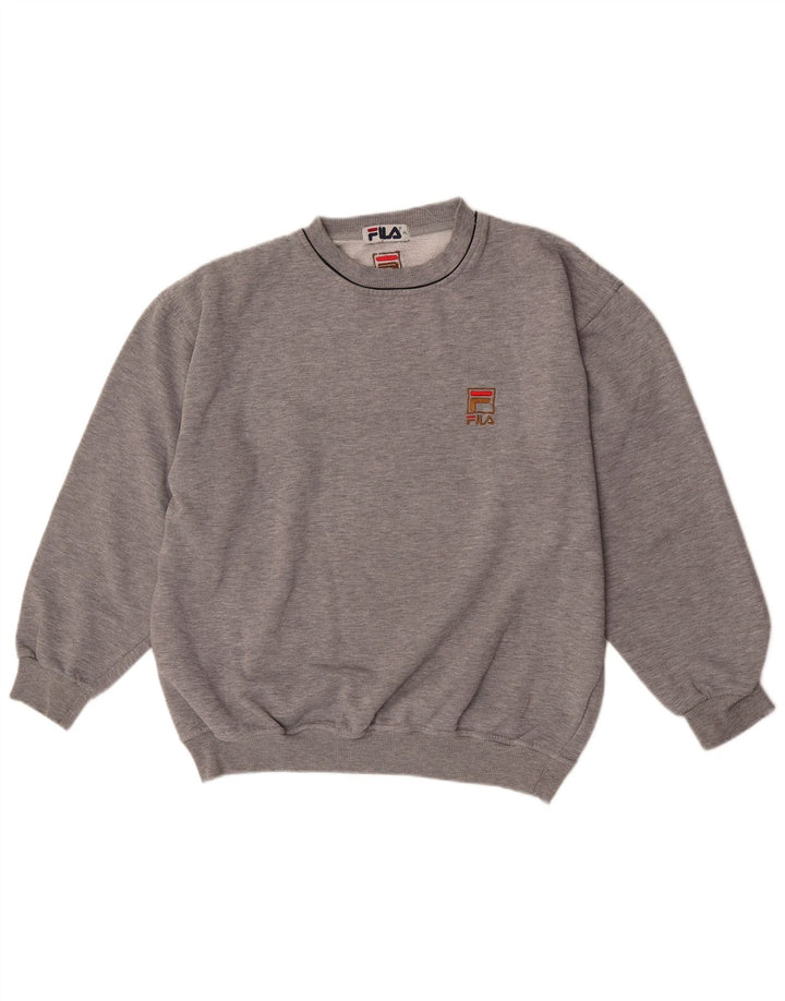 Fila - Sudadera extragrande para mujer, talla 40, XL, poliéster gris
