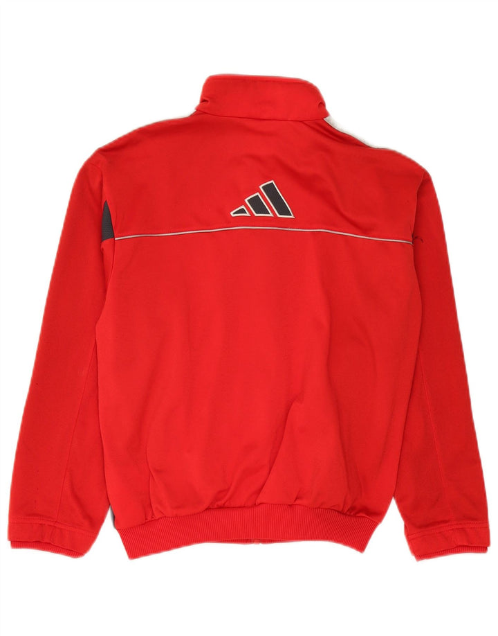 Adidas - Chaqueta de chándal gráfica para niños, 11-12 años, color rojo