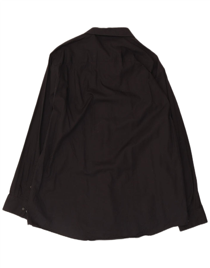 Calvin Klein Camisa para hombre Talla 17 XL Algodón negro
