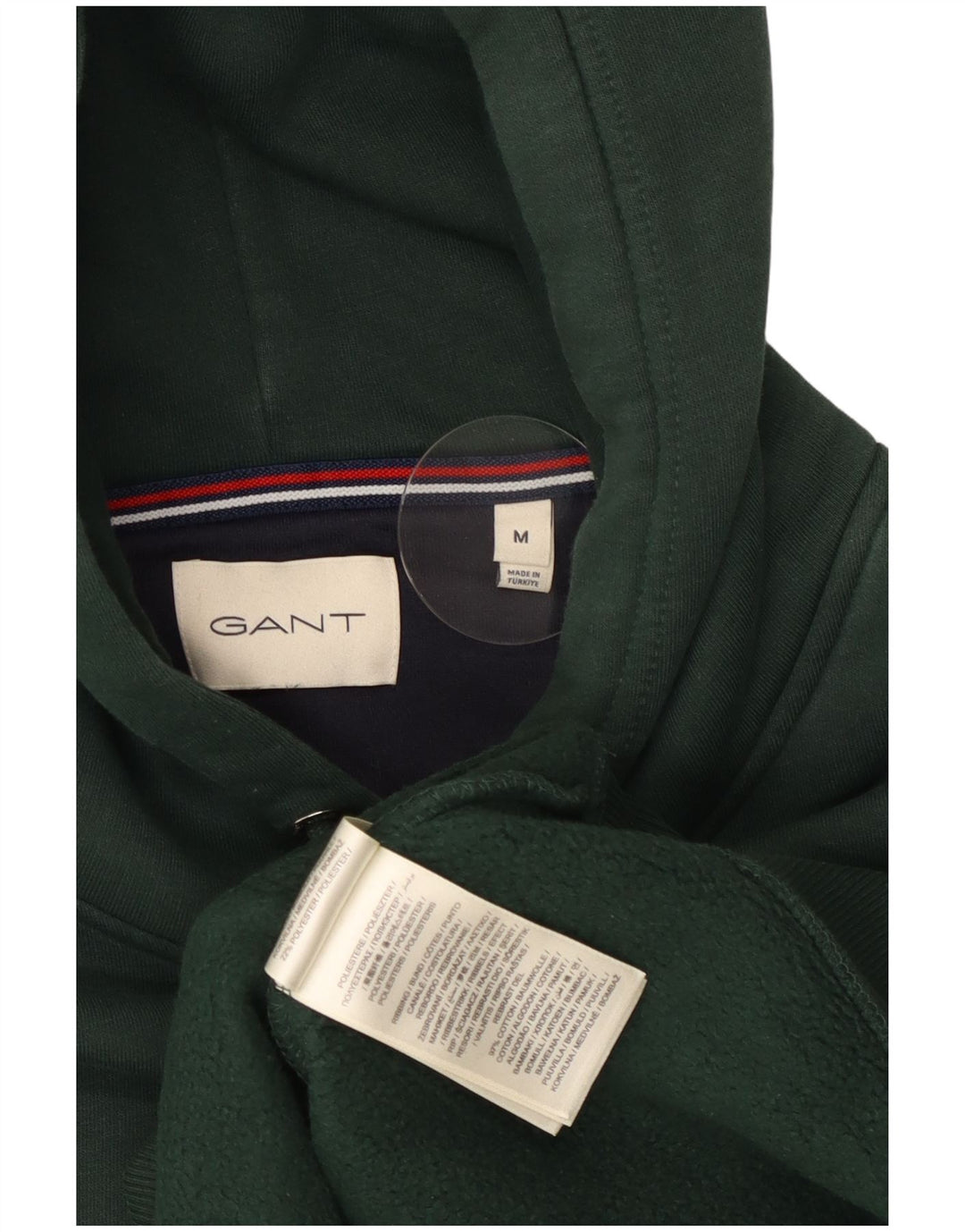 Gant Hombre Sudadera Con Capucha Jersey Verde Medio Algodón