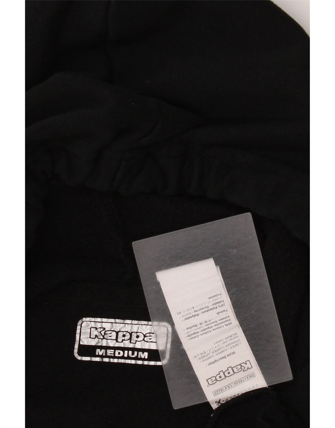 Kappa Mujer Graphic Sudadera Con Capucha Jumper Medium Negro Algodón