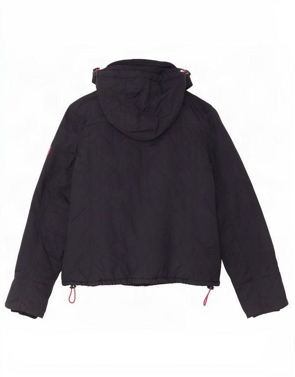 Superdry Chaqueta Acolchada con Capucha Windcheater para Mujer UK 44 Grande Azul Marino