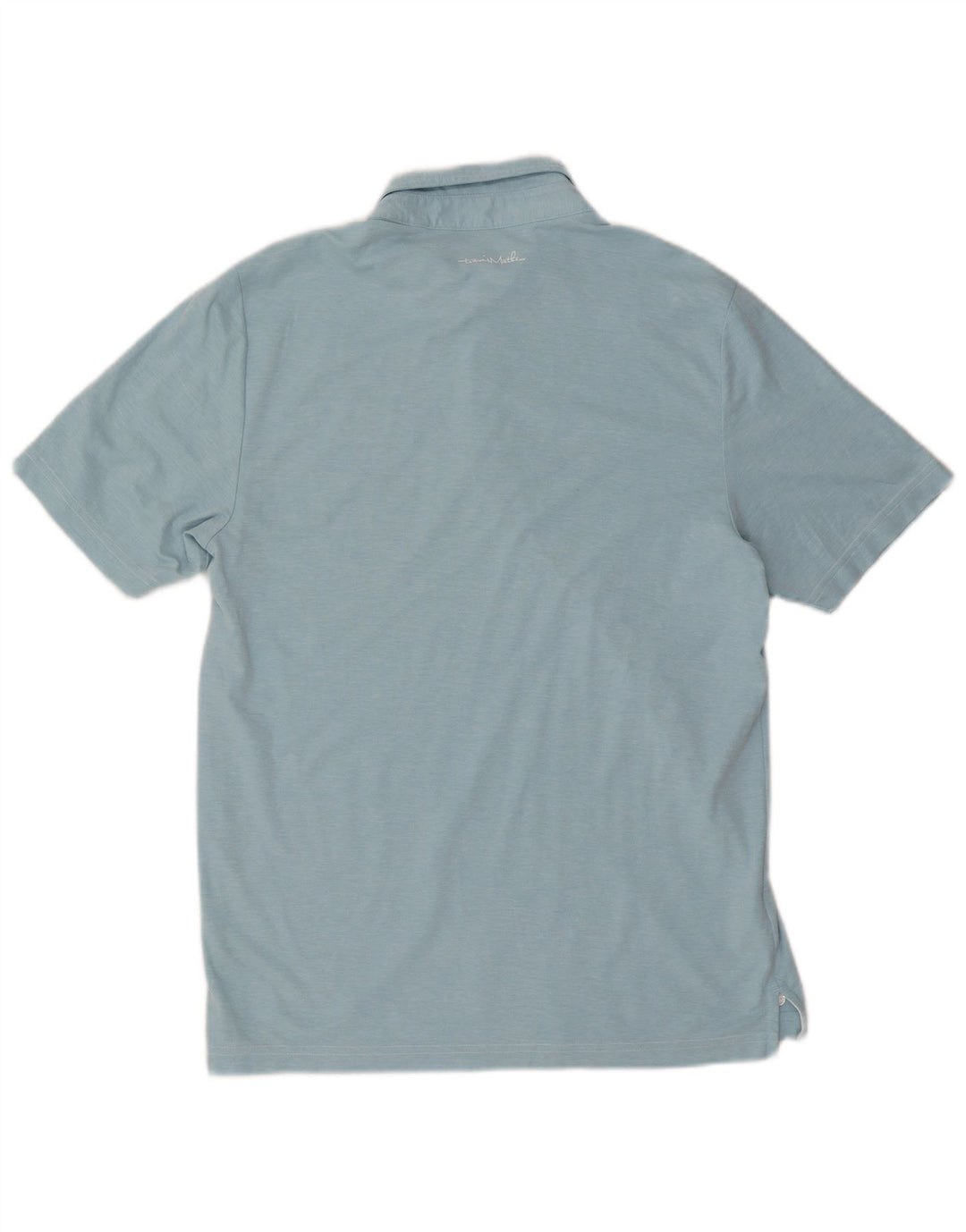 Travis Mathew Polo para hombre de algodón azul medio