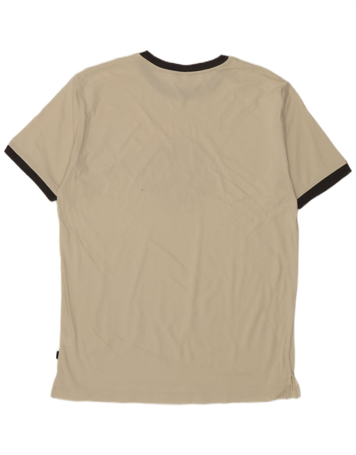 ASICS - Camiseta gráfica para hombre, talla grande, algodón beige