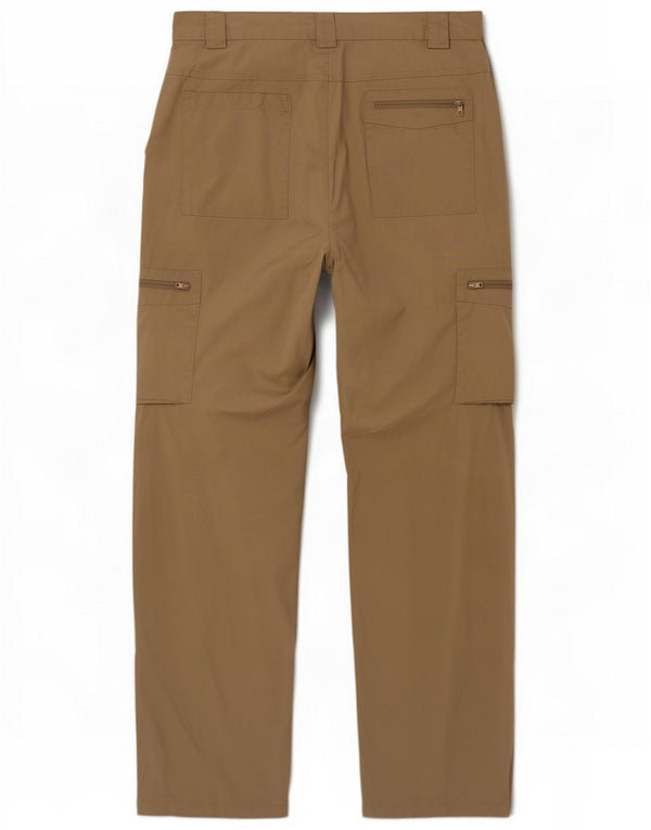 Pantalones cargo rectos para hombre de Mountain Warehouse W32 L32 Poliéster beige