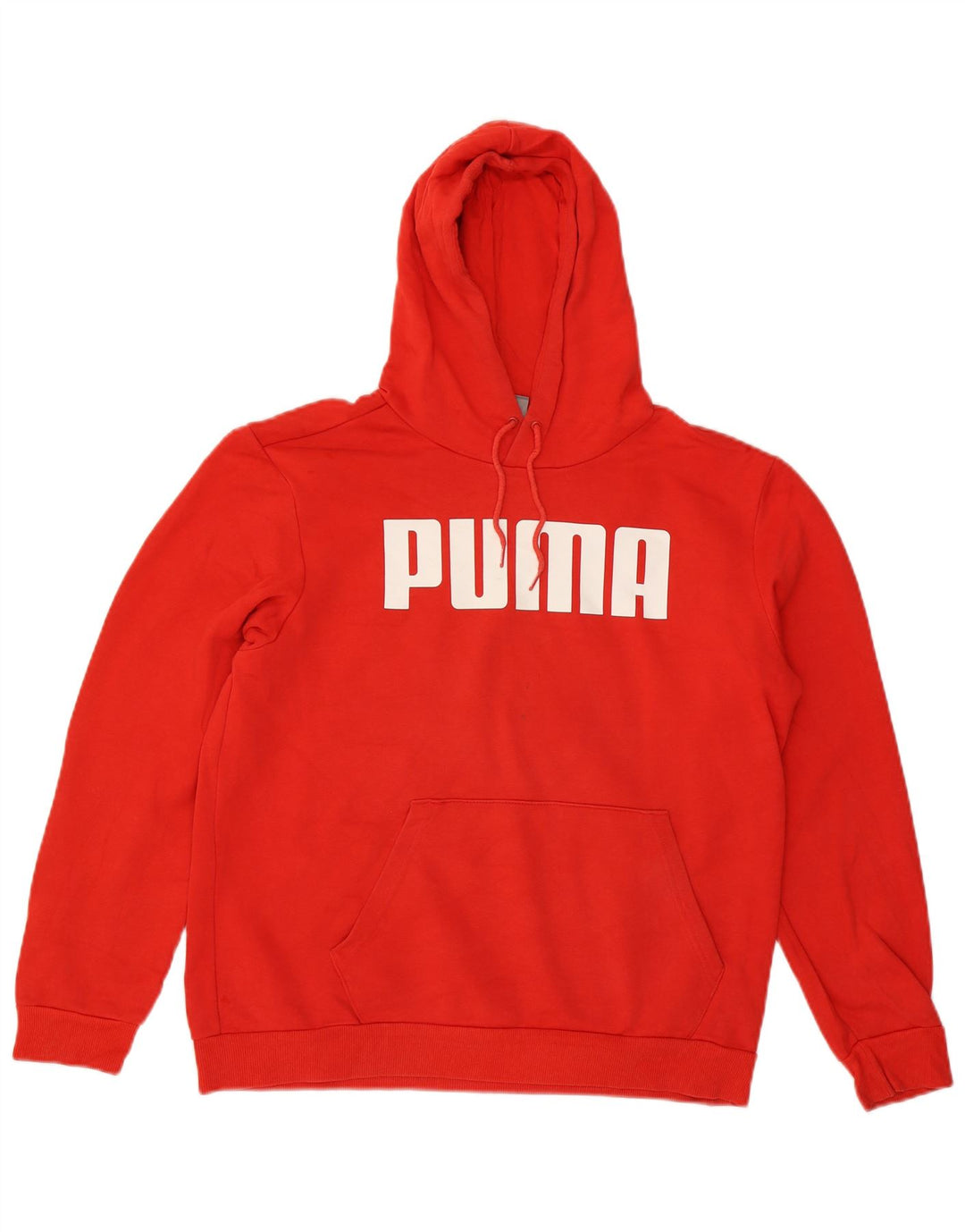 PUMA Jersey con capucha gráfica para hombre Algodón rojo mediano