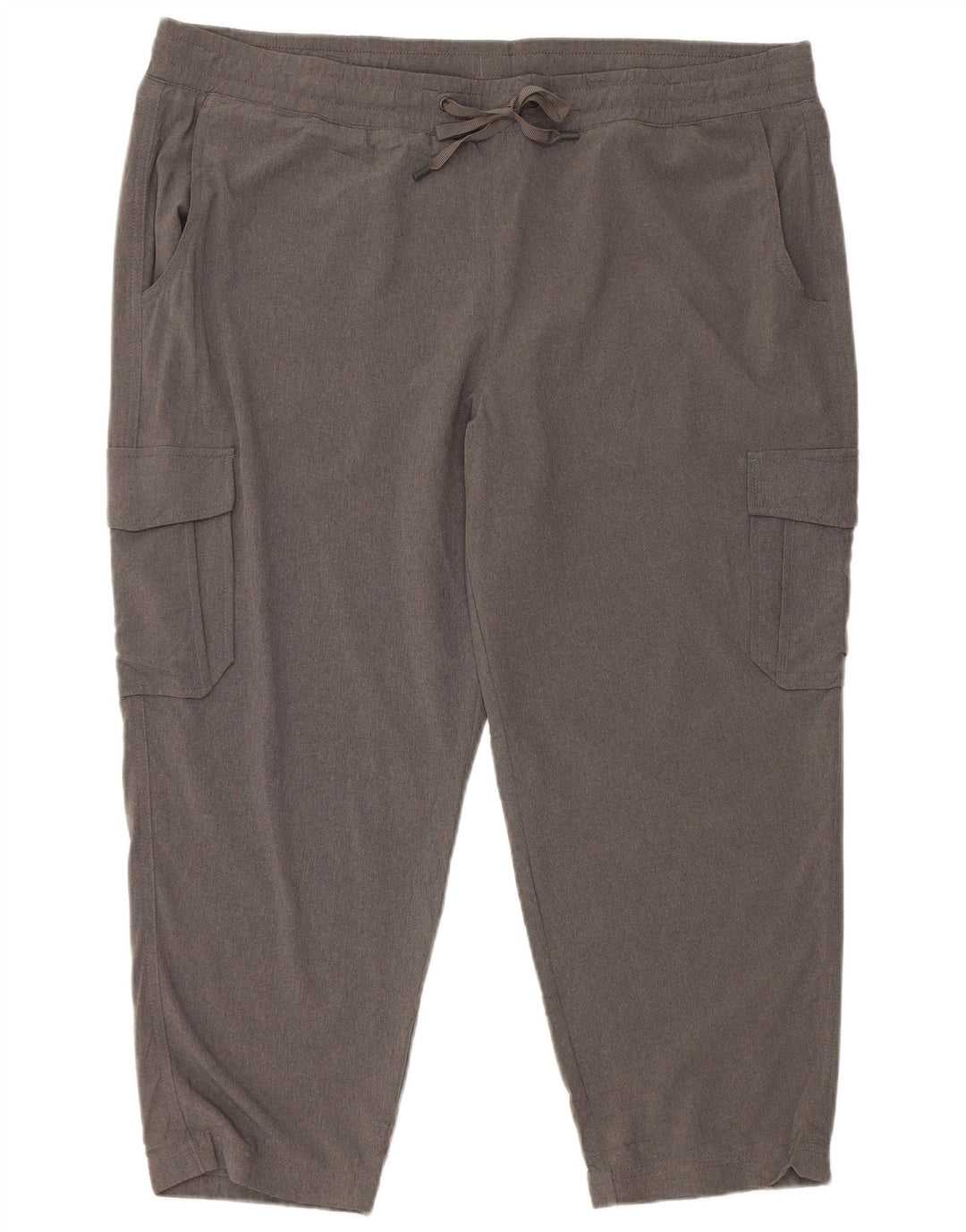Eddie Bauer Pantalones Capri Cargo para Mujer UK 40 XL Poliéster Gris