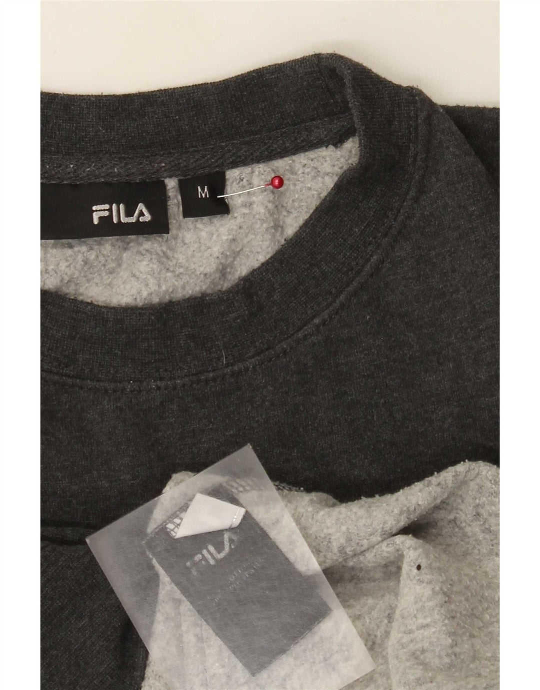Fila Hombre Graphic Regular Fit Sudadera Jumper Algodón Gris Medio