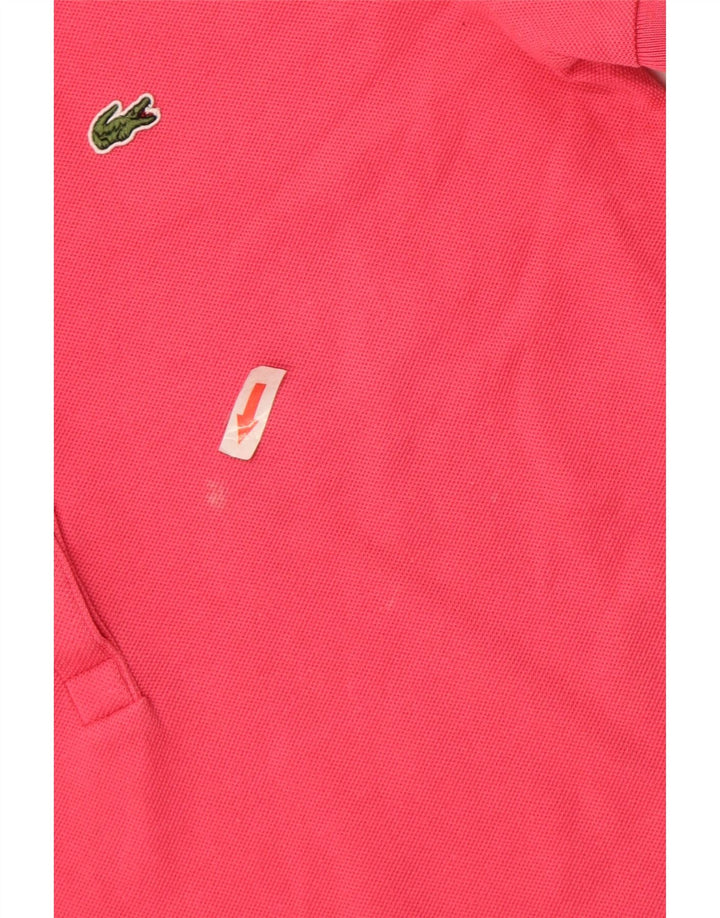 Polo Lacoste Mujer Talla 40 Algodón Rosa Medio