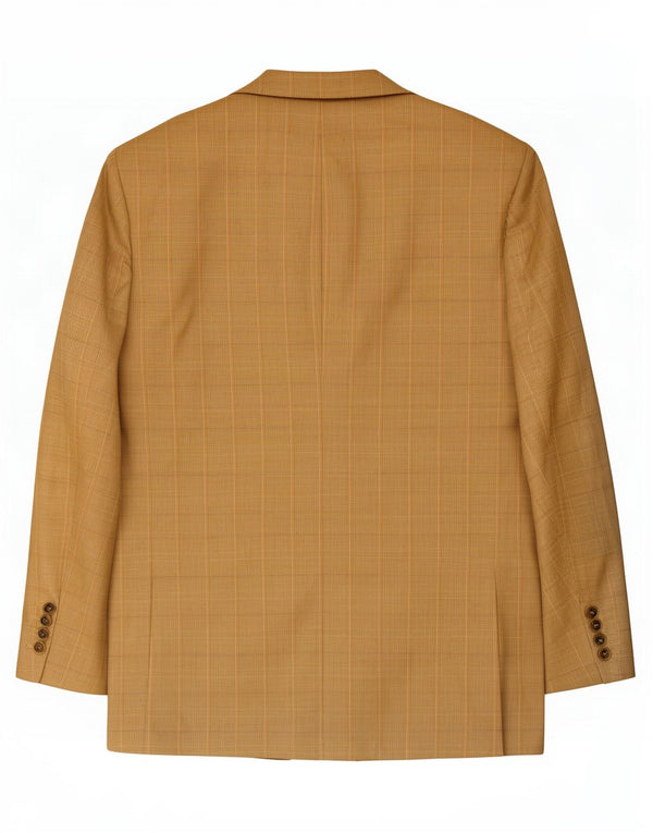Burberry Chaqueta tipo blazer de 3 botones para hombre IT 54 Lana a cuadros beige grande