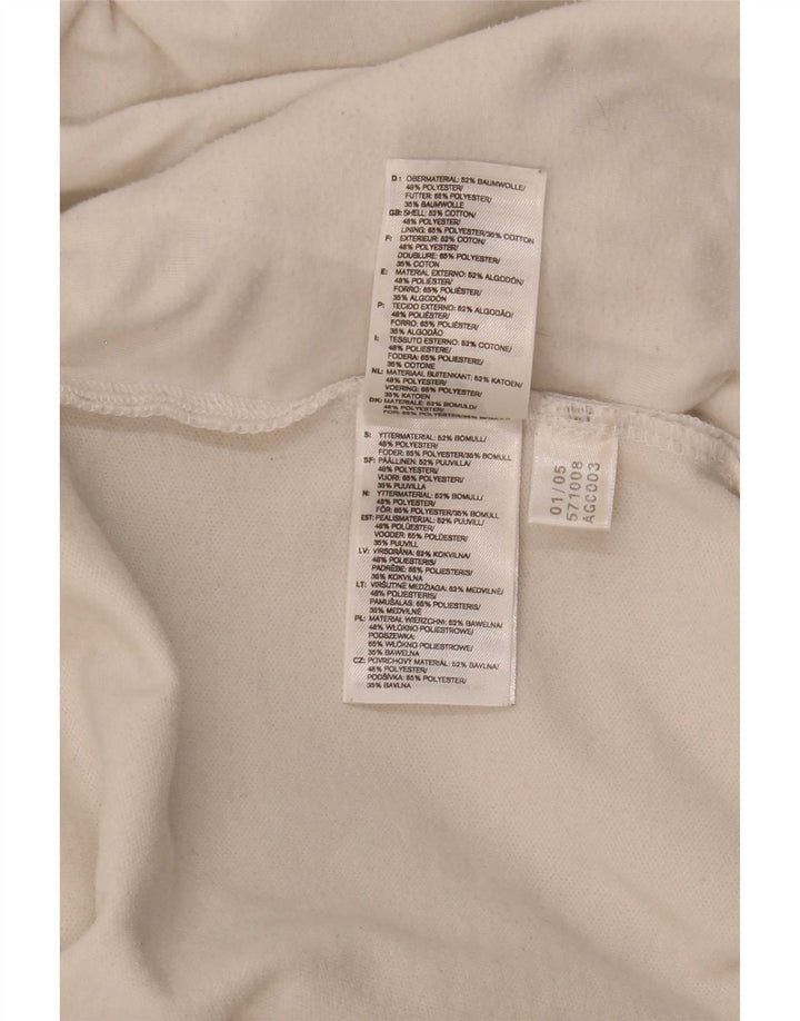 Adidas Mujer Gráfico Chándal Top Chaqueta UK 10 Small Blanco Colorblock