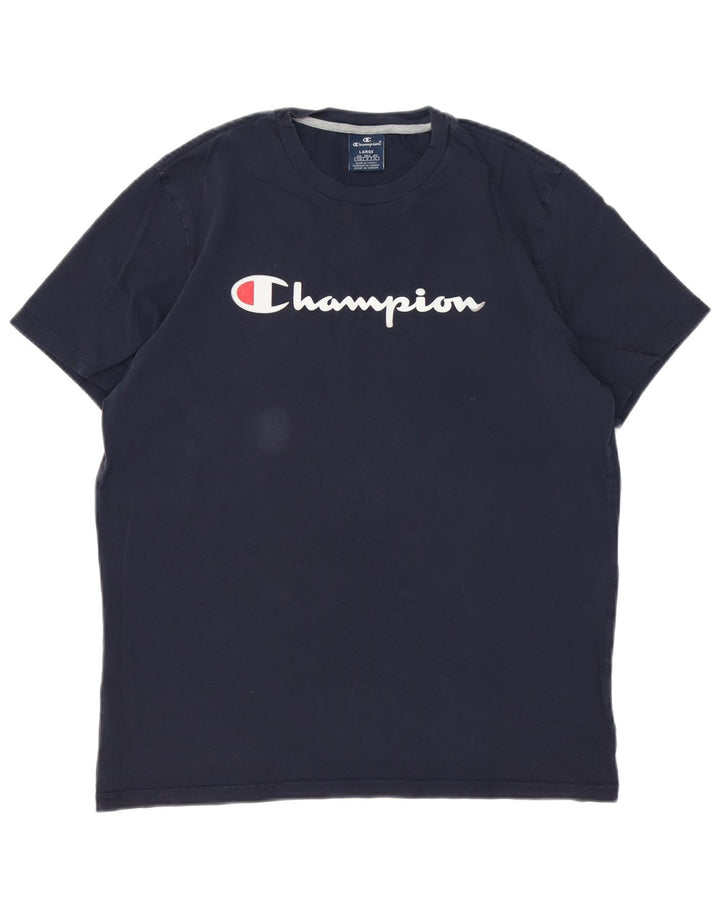 Champion Camiseta Gráfica Para Hombre Top Grande Azul Marino