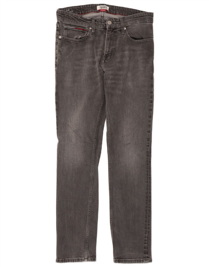 TOMMY HILFIGER Vaqueros Scanton Slim para hombre W32 L30 Algodón gris