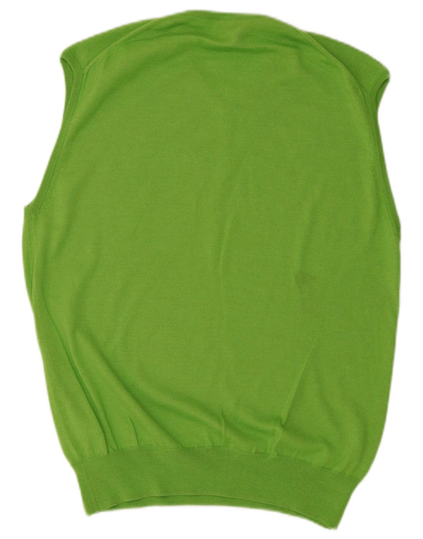 Nike - Chaleco de golf para hombre, camiseta sin mangas, poliéster verde grande