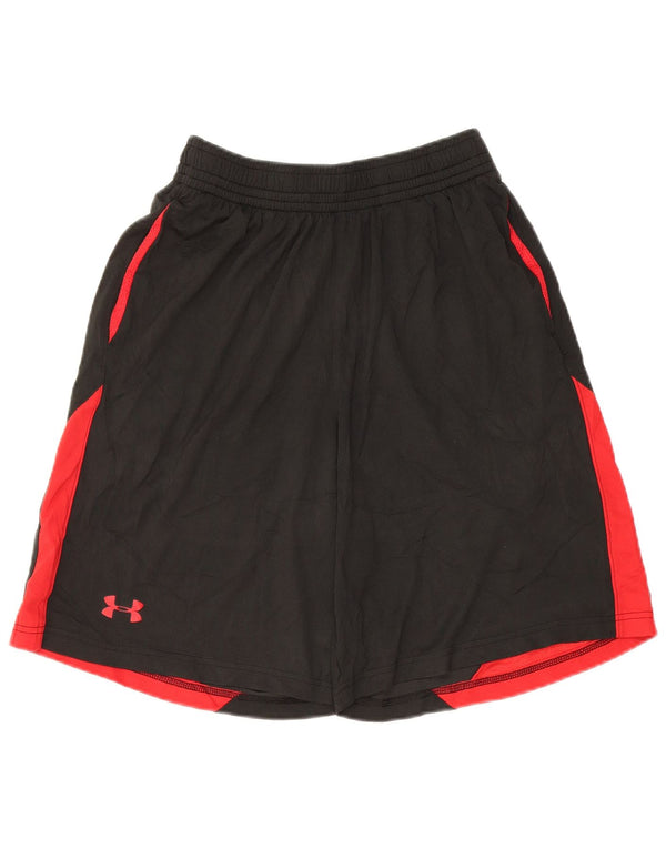 UNDER ARMOUR Pantalones cortos deportivos Heat Gear para hombre, bloques de color negros medianos