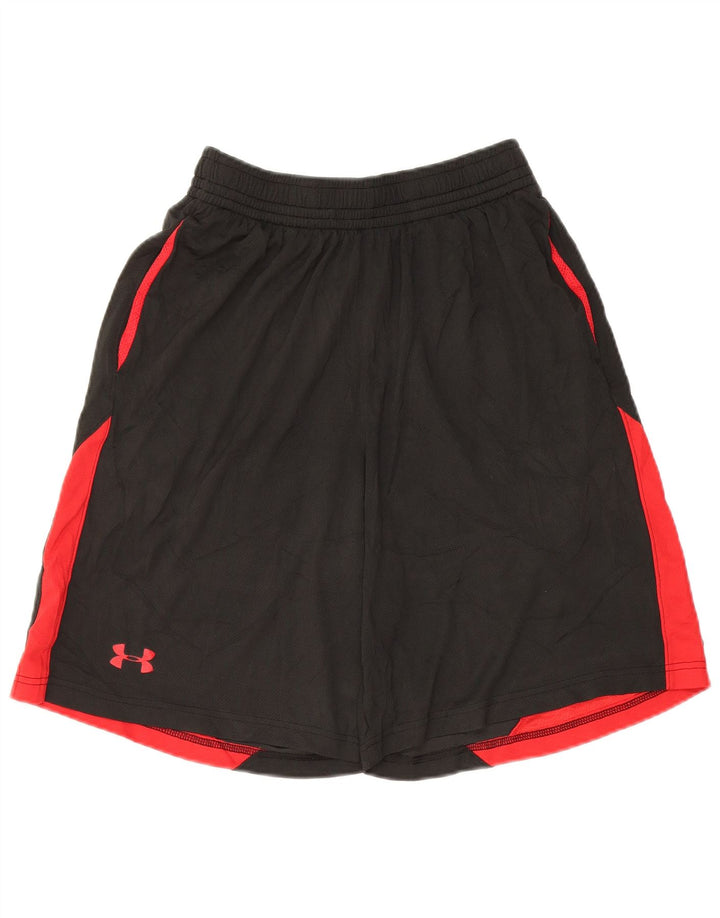 UNDER ARMOUR Pantalones cortos deportivos Heat Gear para hombre, bloques de color negros medianos