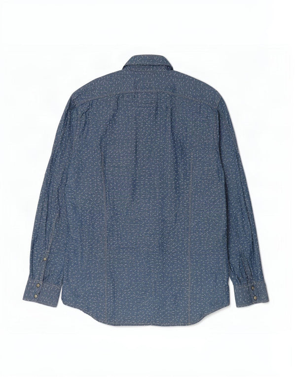Camisa G-Star Hombre XL Lino con manchas azules