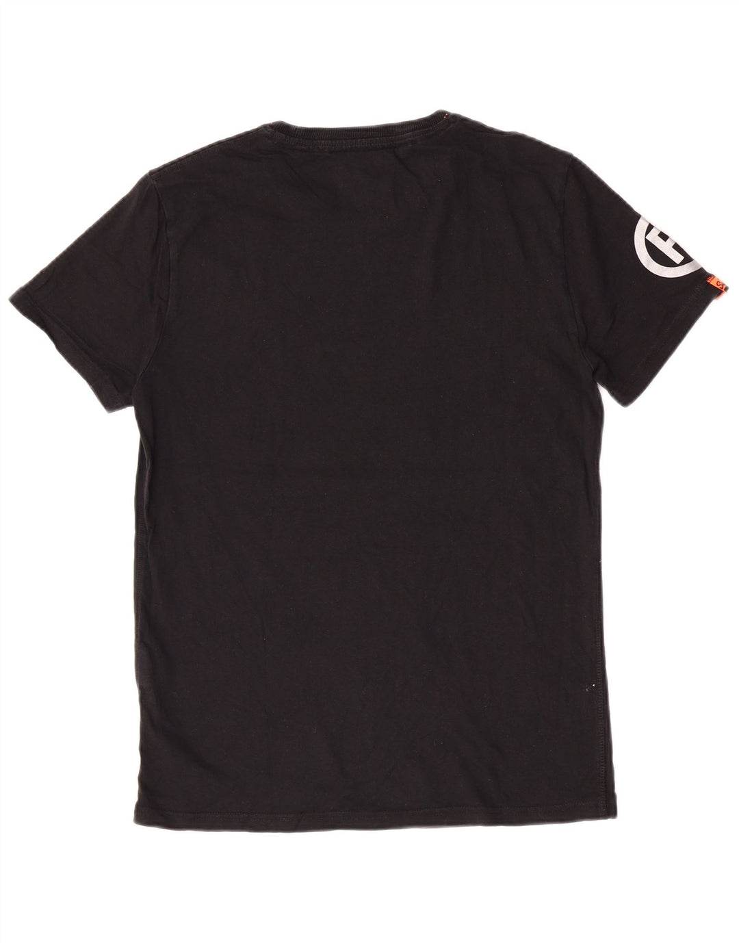 Superdry Camiseta con gráfico gráfico para hombre, parte superior mediana de algodón negro
